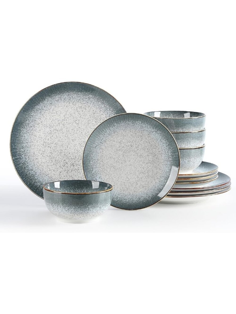Elegant 12-Piece Porcelain Dinnerware Set for 4 - Chip & Scratch Resistant